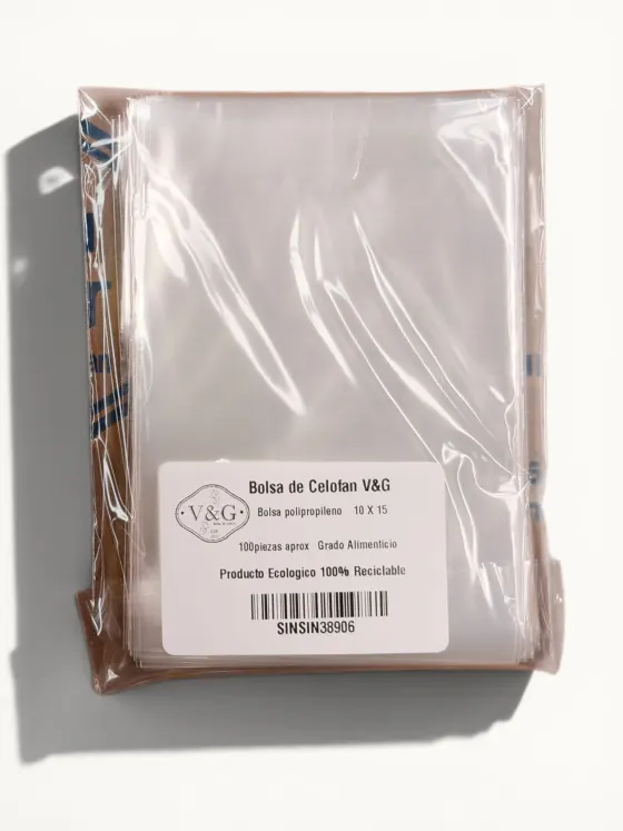Paquete de bolsas de celofán 10X15